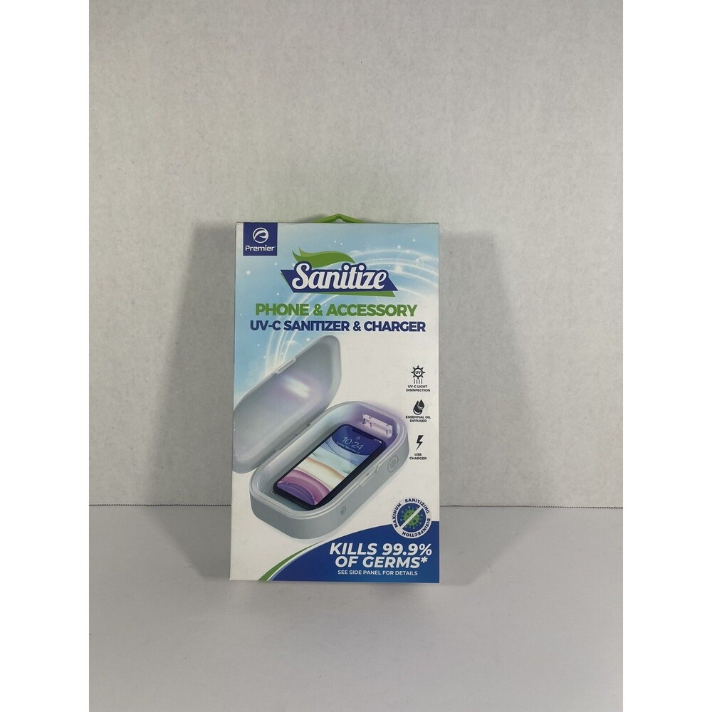 SANITIZE PHONE & ACCESSORY UV-C SANITIZER & CHARGER NIB